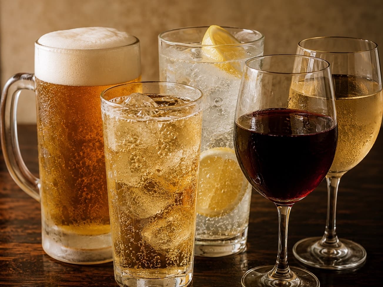 コース10用_飲み放題ドリンク集合